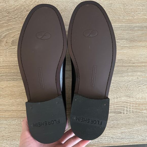 Florsheim Pisa Tassel Moc Toe Leather Loafer Slip On Dress Shoe 7.5 D NIB Black - Picture 8 of 10